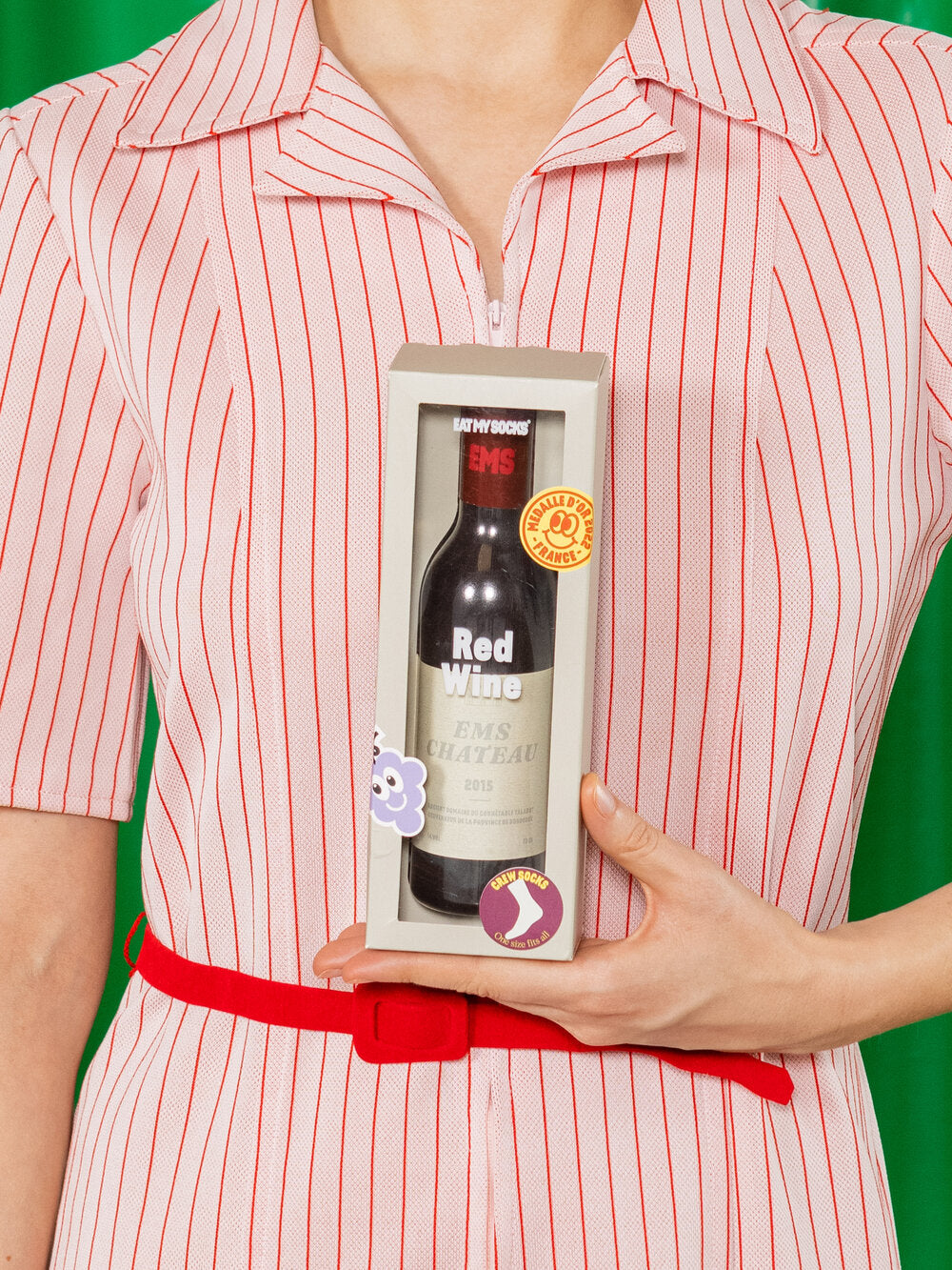 Wine strømper - rød
